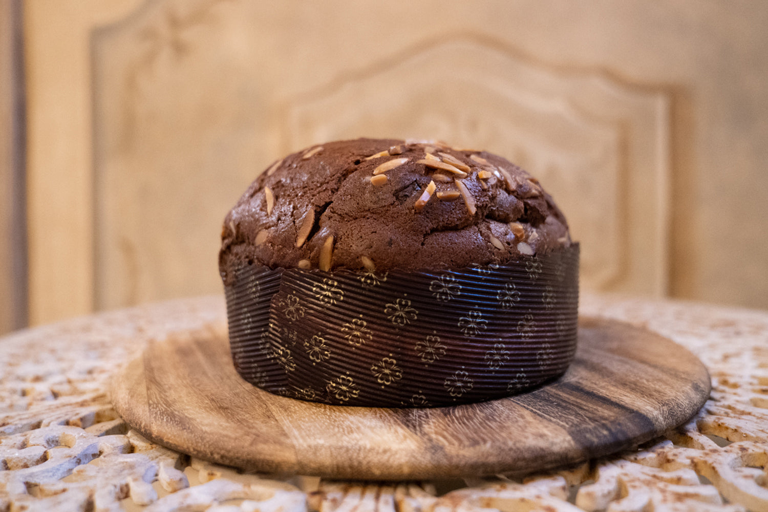 Panettone  con Albicocche Pellecchiella senza glutine e senza lattosio ER Pasticceria Gluten Free Pisa